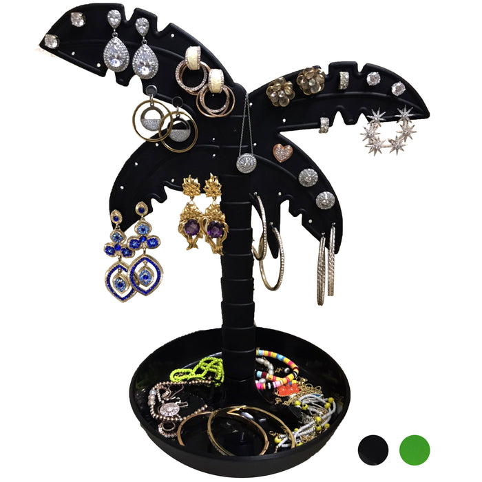 1 Jewelry Palm Tree Stand Holder Organizer Display Stud Earrings Necklace Rings