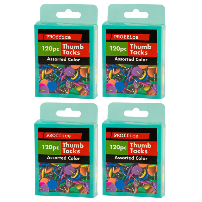 480ct Round Flat Push Pin Thumb Tacks Multicolor 3/8" Cork Board Bulletin Office