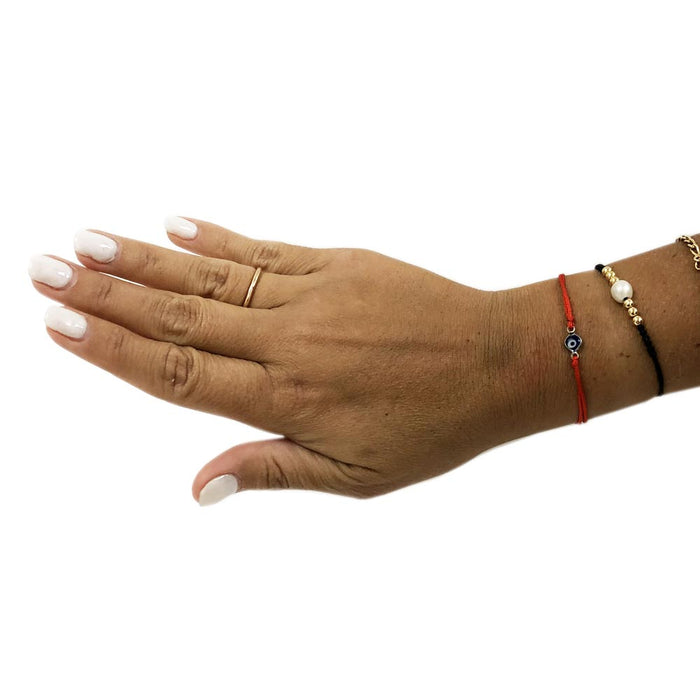 Evil Eye Red String Kabbalah Bracelet Mati Nazar Bead Good Luck Charm Protection