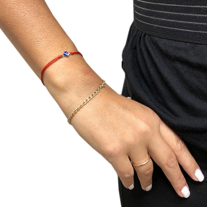 Evil Eye Red String Kabbalah Bracelet Mati Nazar Bead Good Luck Charm Protection