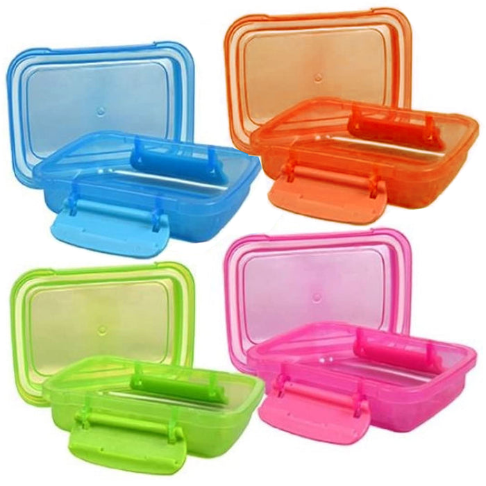 3 Pc Mini Lockable Snack Container Lunch Food Knick Knack Bead Organizer Storage