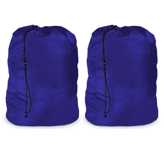 2 Pc Large Laundry Bag Drawstring Heavy Duty Jumbo Washing Clothes Hamper 24x35