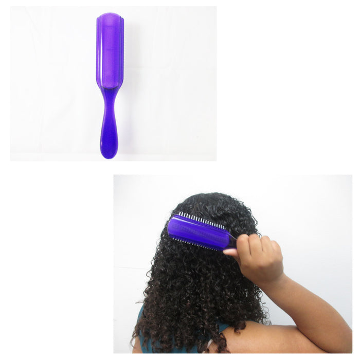 New Large Styling Brush 8 Row Heavy Weight Hair Care Detangler Comb Salon Barber