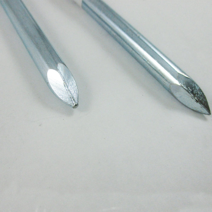 Set of 3 Glow In The Dark Tent Stakes Pegs Heavy Duty Steel Metal Camping Tarp