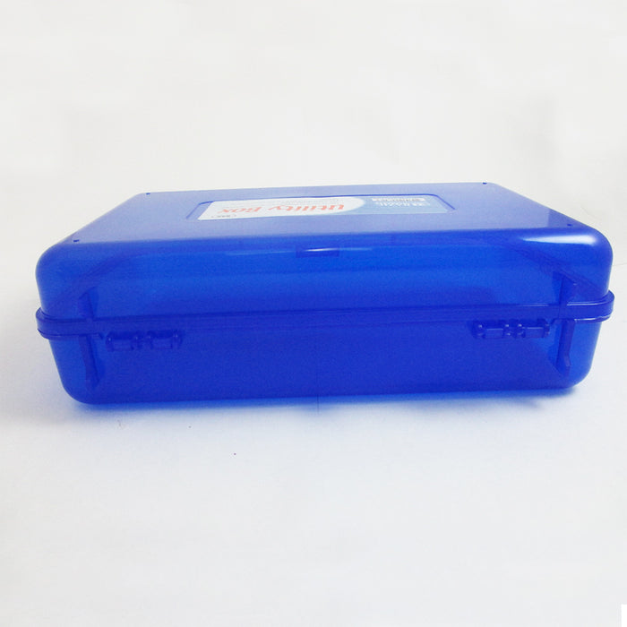 4 Pc Plastic Pencil Box Pen Art Craft Storage Kid School Office Case Stationery