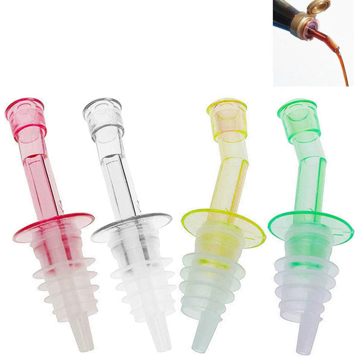 3 Pcs Bottle Pourer Pour Spout Stopper Dispenser Liquor Flow Olive Wine Oil Set