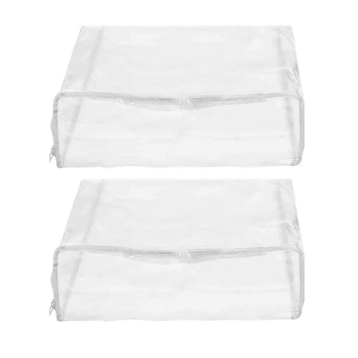 1 Clear Zipper Vinyl Blanket Storage Bag Shield Clothes Dust Dirt Home 15X18X6