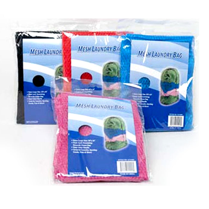 4 Pc Extra Large Mesh Laundry Bags Drawstring Handle 36 x 24 Lingerie Delicates