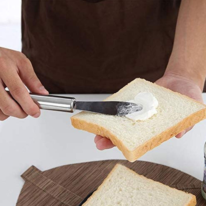 4 pack Sandwich Spreader Butter Knife Cheese Knives Stainless Steel Wide Blade