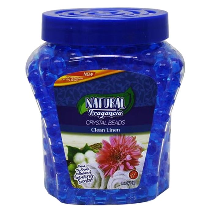 2pk Odor Eliminator Gel Beads Air Freshener Fresh Linen Scent Clean Aroma 8oz ea