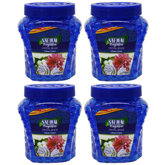 4 X Home Odor Eliminator Air Freshener Fresh Linen Scent Crystal Gel Beads Aroma