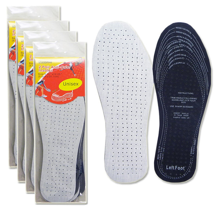 12 Pair Cushion Insoles Unisex Fits Any Shoe Size Insert Pads Comfort Anti Odor