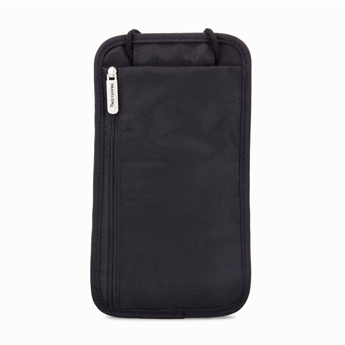 1 Travelon Id Passport Holder Neck Wallet Travel Pouch Women Men Black Keep Safe