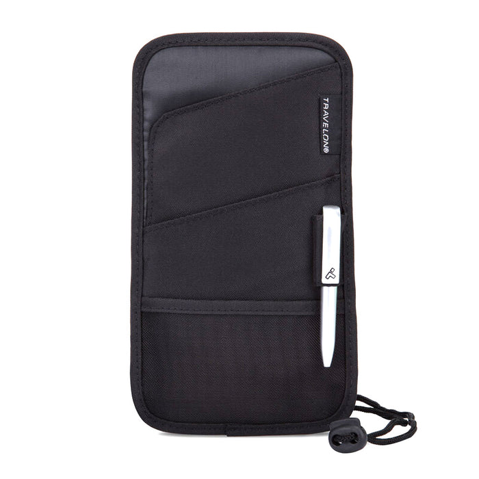 1 Travelon Id Passport Holder Neck Wallet Travel Pouch Women Men Black Keep Safe