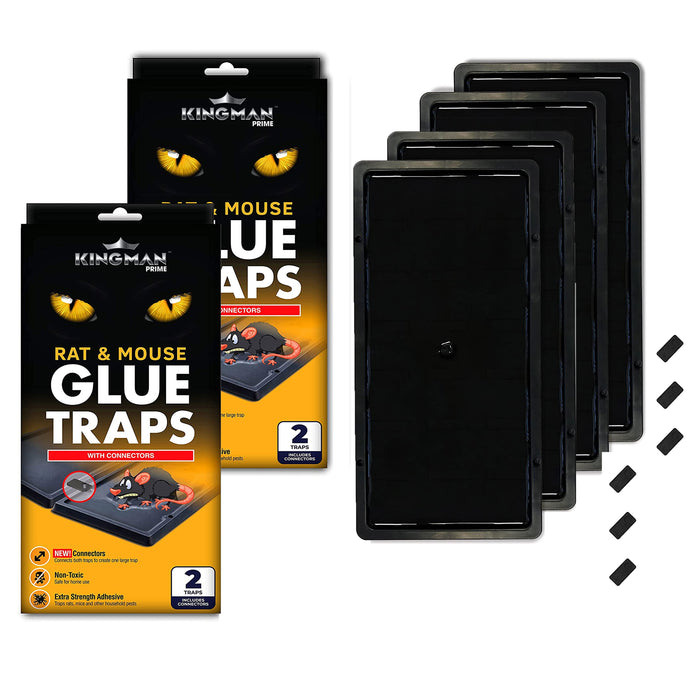 4 Mouse Traps Glue Super Sticky Board Non Toxic Mice Rat Large EPA 84233-KOR-001