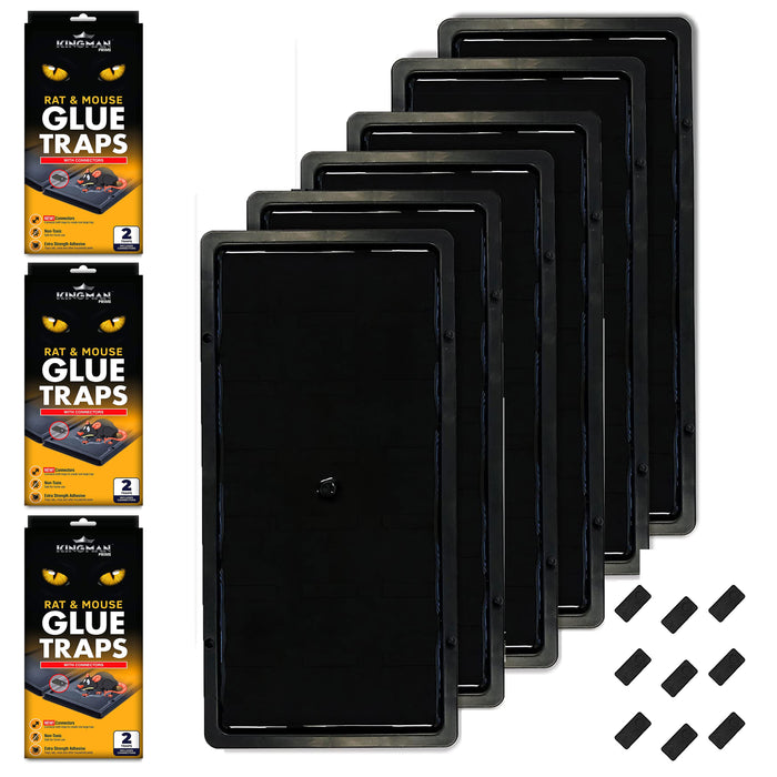 6 Large Mouse Catcher Rat Glue Trap Rodent Board Mice Sticky EPA 84233-KOR-001