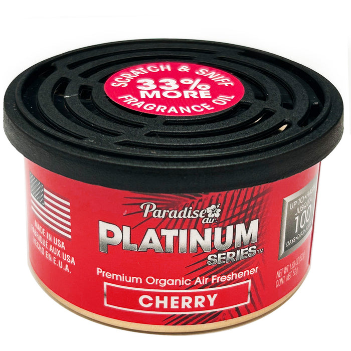 1 Paradise Platinum Organic Air Freshener Fiber Can Long Lasting Scent Cherry