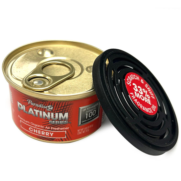 2 Paradise Platinum Organic Air Freshener Fiber Can Long Lasting Scent Cherry
