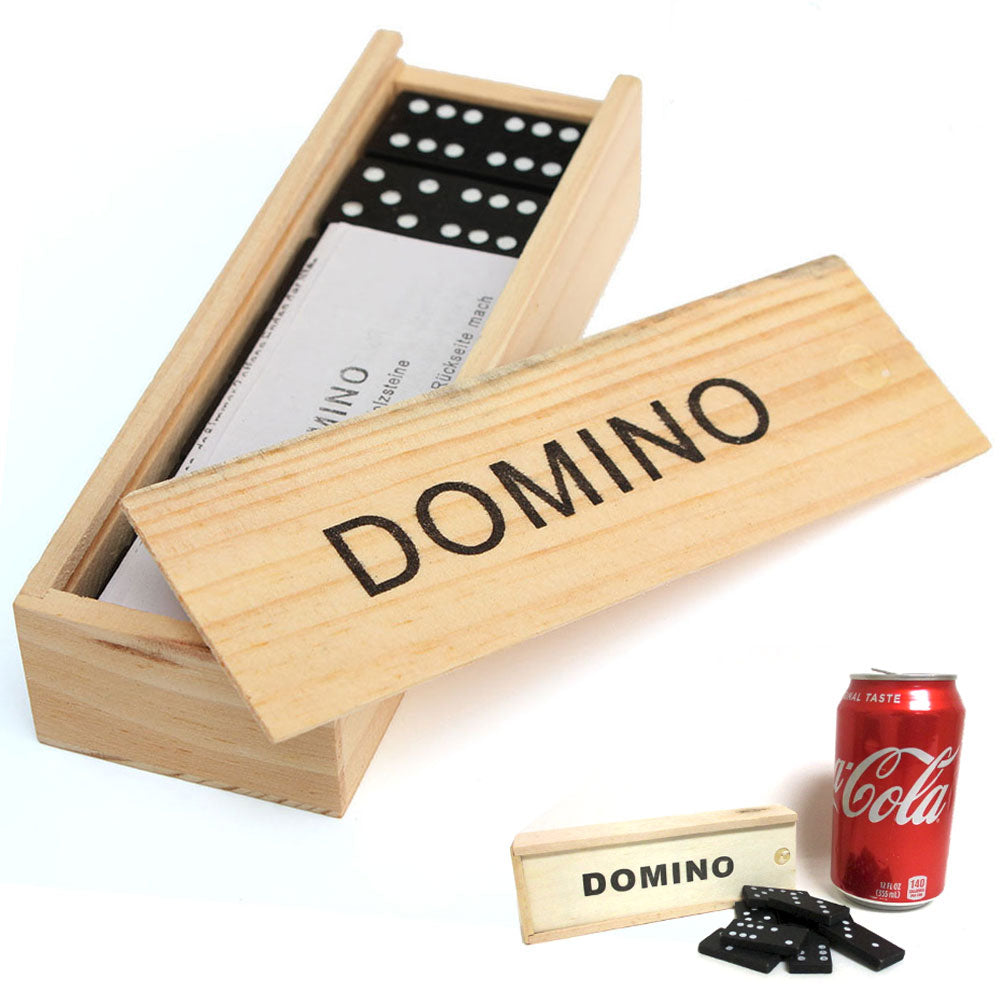 DOMINO GAME now! RELAXING VAN ドミノ（当時の箱入） 28 Pcs Domino Game Wooden Boxed Traditional Classic Blocks Play