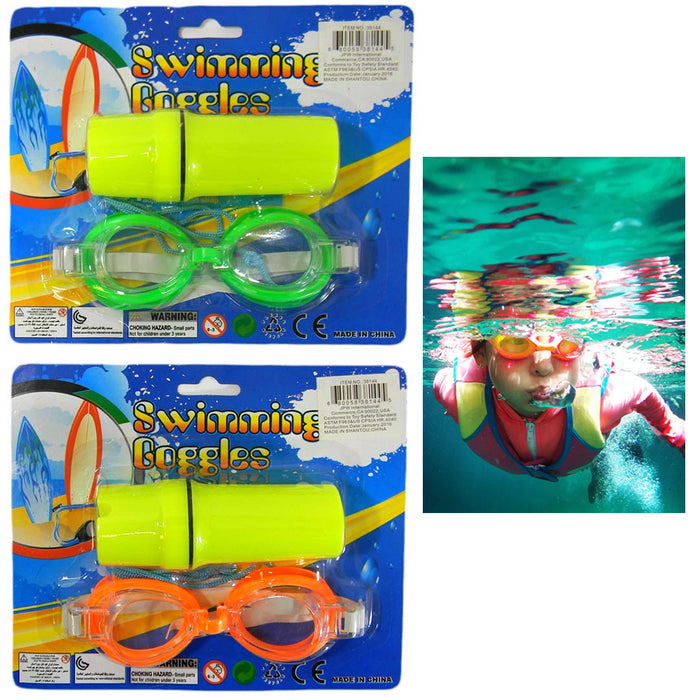2 Pc Kids Swimming Goggles Swim Glasses Anti Fog Adjustable Straps No Leaking
