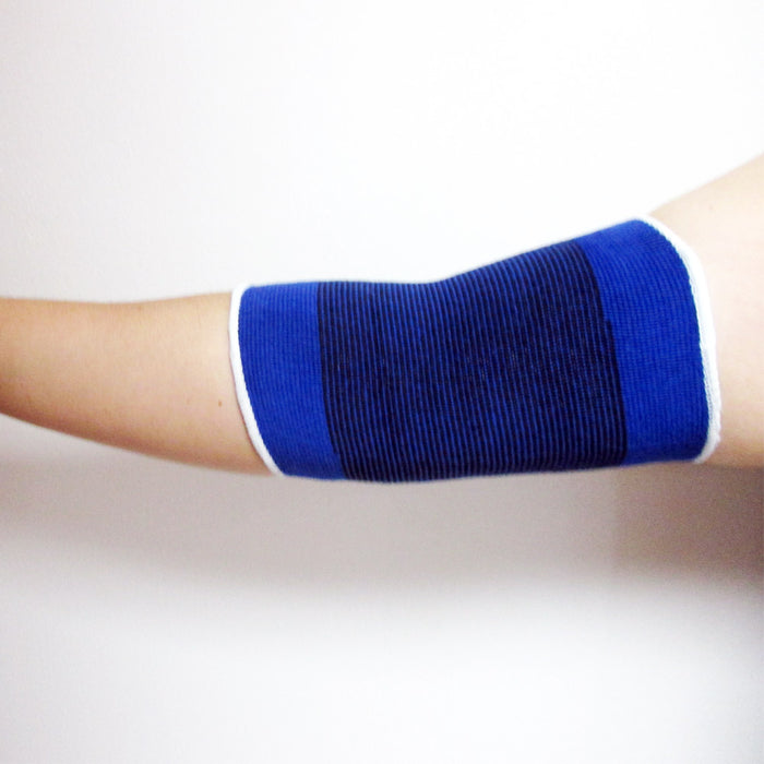 2 Elbow Wrap Support Brace Elastic Compression Sleeve Tennis Sports Pain Relief