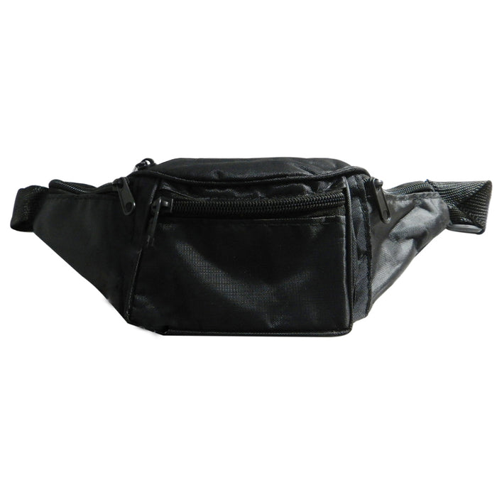 12 Fanny Pack Adjustable Waist Pouch Utility Bag Belt Hip 4 Pocket Travel Sport