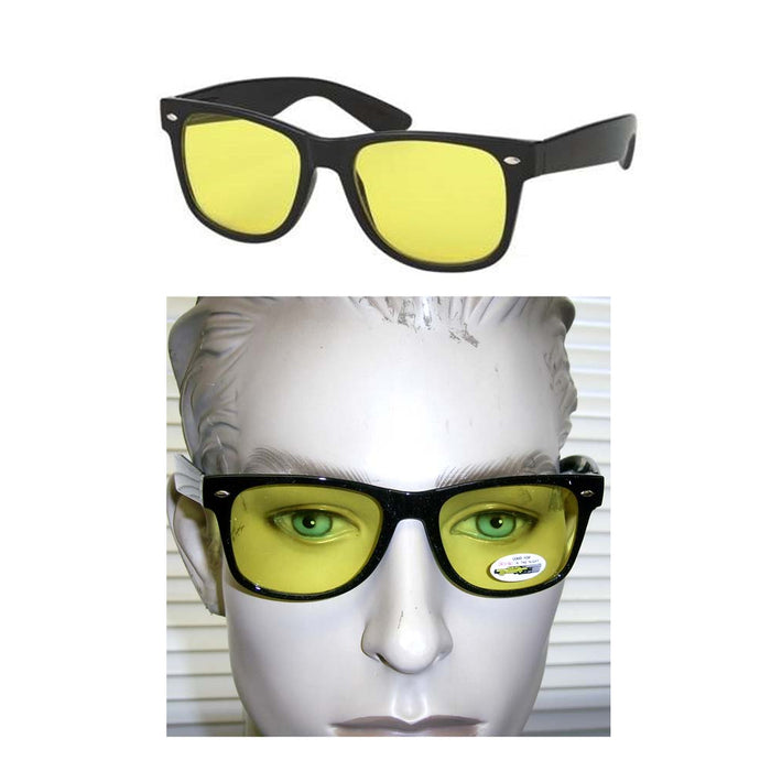 2PC Polarized Night Vision Driving Glasses Sunglasses Sport UV400 Safety Eyewear
