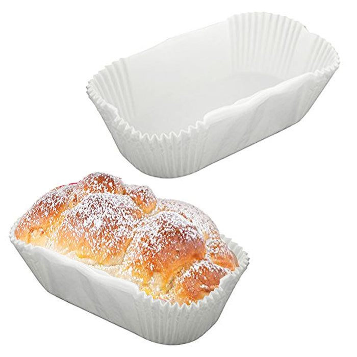 48 Pc Non-Stick Loaf Bread Baking Liners Oven Paper Molds Parchment Bake Cake