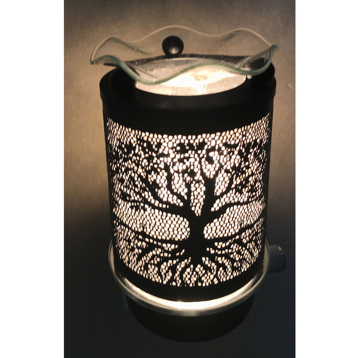 Tree Of Life Electric Oil Burner Plug In Night Light Warmer Fragrance Aroma Lamp
