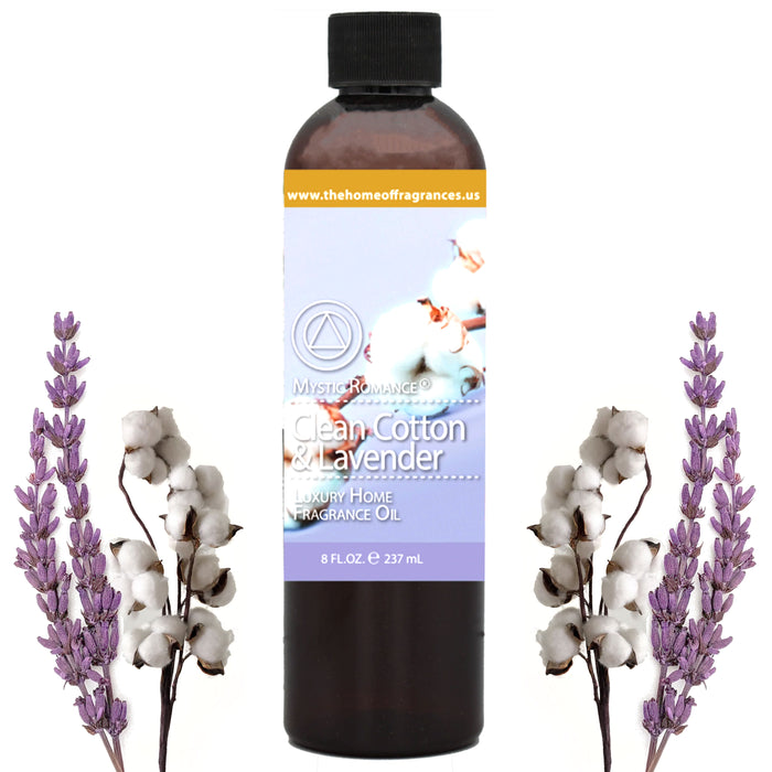 1 Clean Cotton Lavender Scent Fragrance Oil Burner Warmer Air Diffuser Aroma 8oz