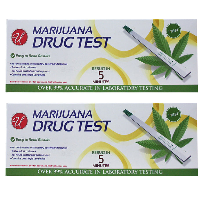 2 Pk Drug Tests Marijuana Screening Weed THC Urine At Home Test Kit Fast Results