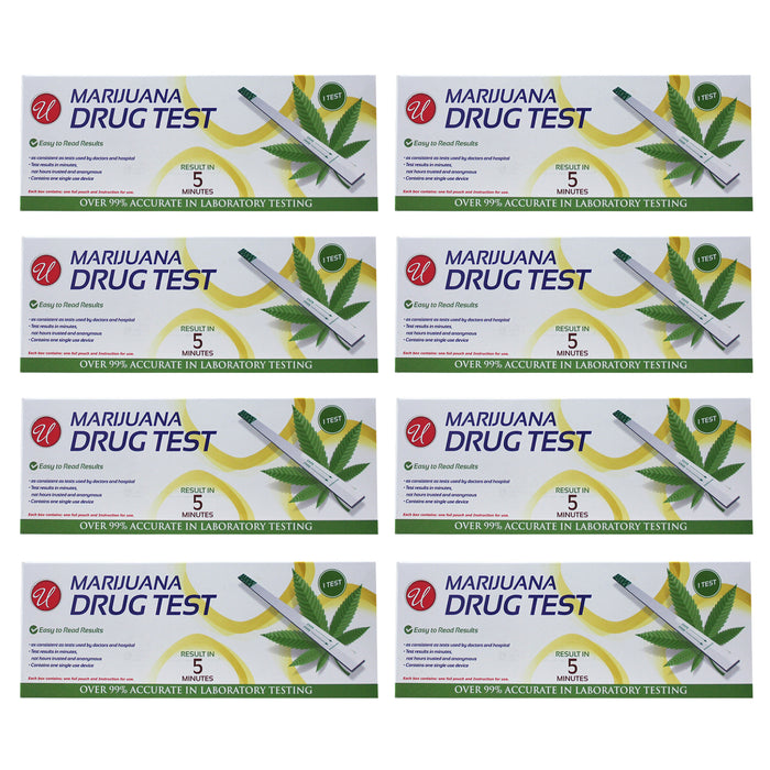 8 Packs Marijuana Screening Cannabinoid THC Drug Tests Weed Urine Fast Results