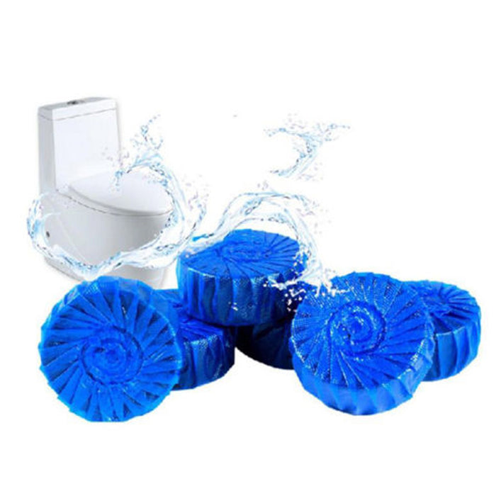 24 Automatic Bleach Toilet Bowl Cleaner Stain Remover Blue Tab Tablet Flush Tank