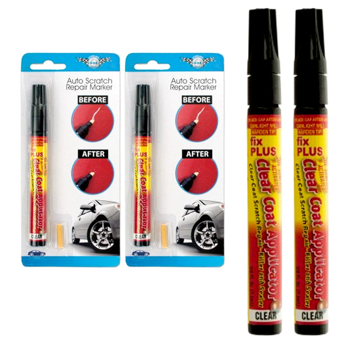 2 Pc Auto Scratch Repair Marker Touch Up Pen Car Paint Wax Filler Remover Fix