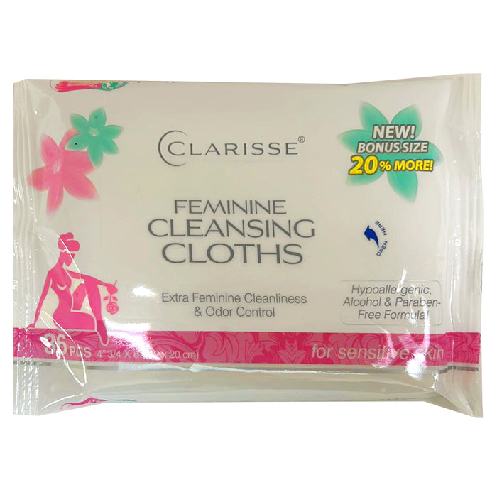 4 Pk Women's Wet Wipes Feminine Cleansing Cloths Moist Towelette Sensitive Skin