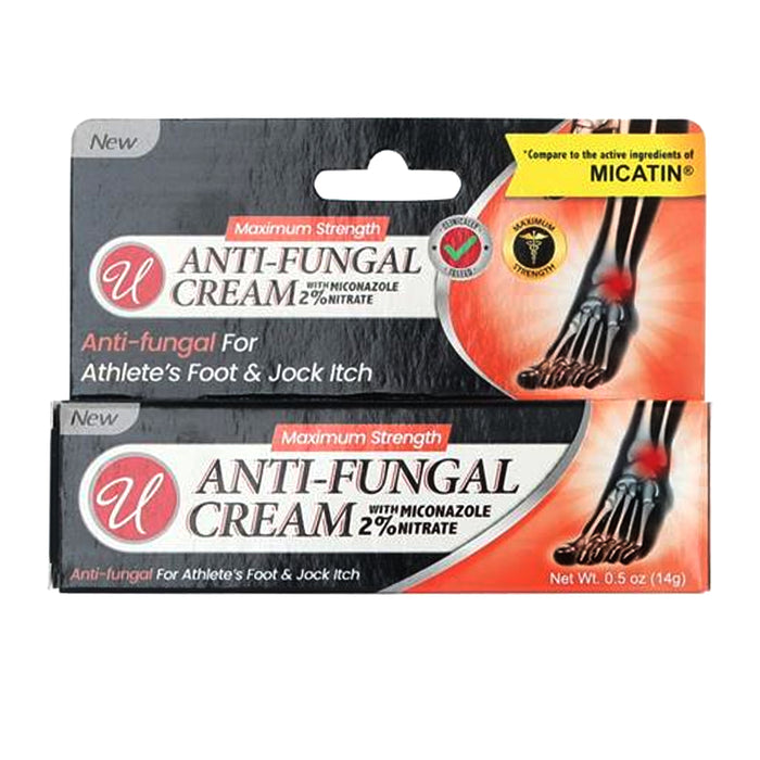 1 Miconazole Nitrate 2% 0.5 Oz Antifungal Cream Athletes Foot Jock Itch Itching