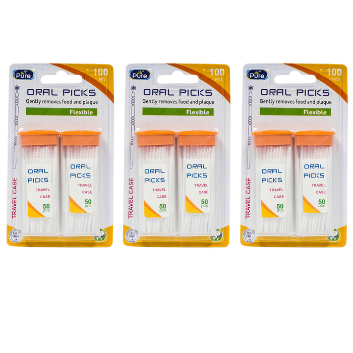 300 Floss Picks Interdental Brushes Toothpicks Professional Dental Care Hygiene