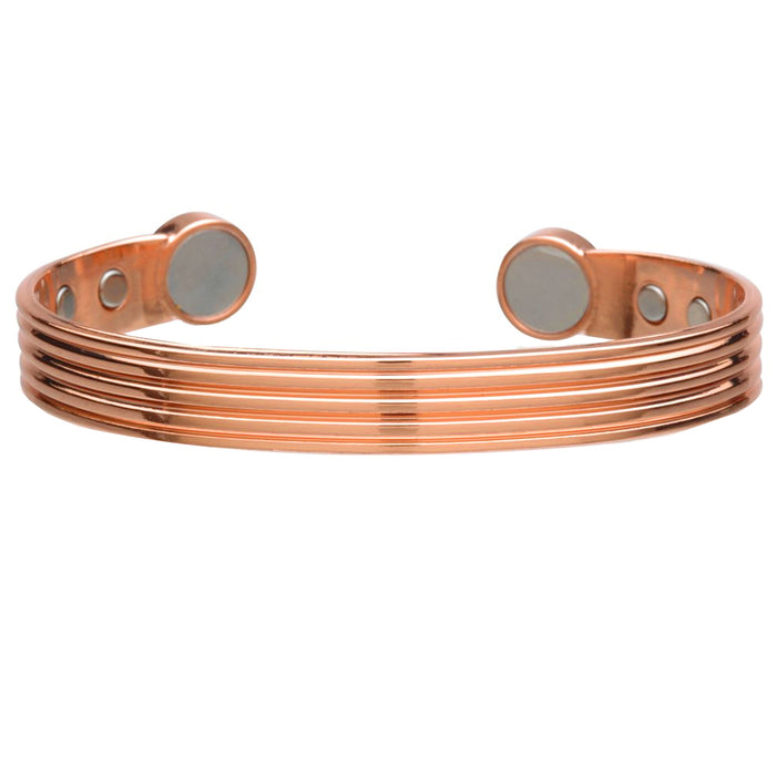 Amazon.com: MAGNETJEWELRYSTORE Magnetic Therapy Copper Bracelet High Power  Triple Cuff : Health & Household