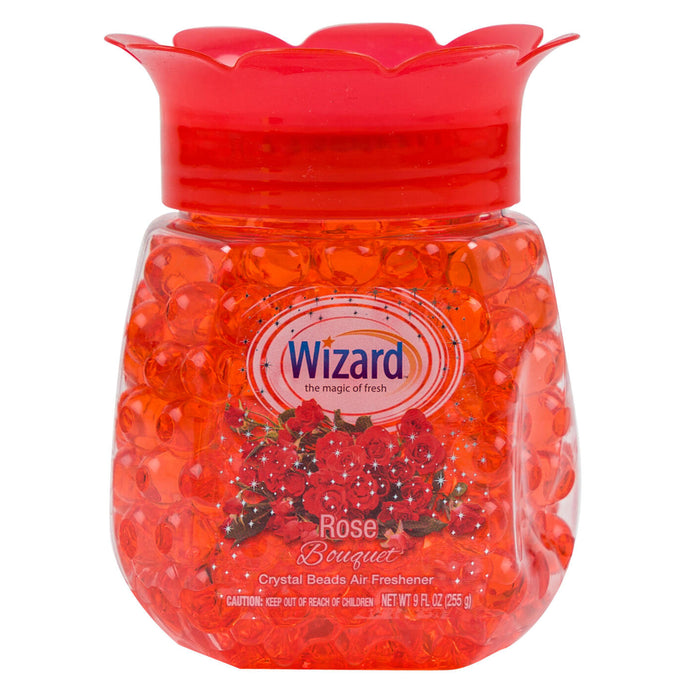 6 Pc Wizard Rose Bouquet Scented Air Freshener Crystal Beads Eliminate Odors 9oz