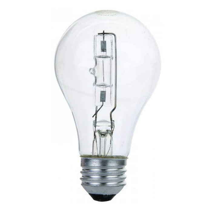 12 Dimmable Halogen Light Bulb 60 Watt Crystal Clear A19 750 Lumens Warm Bright