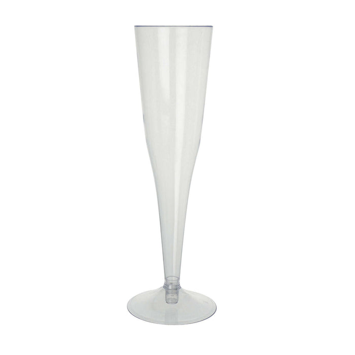 12 Pc Disposable Plastic Champagne Flutes Wine Mimosa Glasses Cups Wedding 6oz