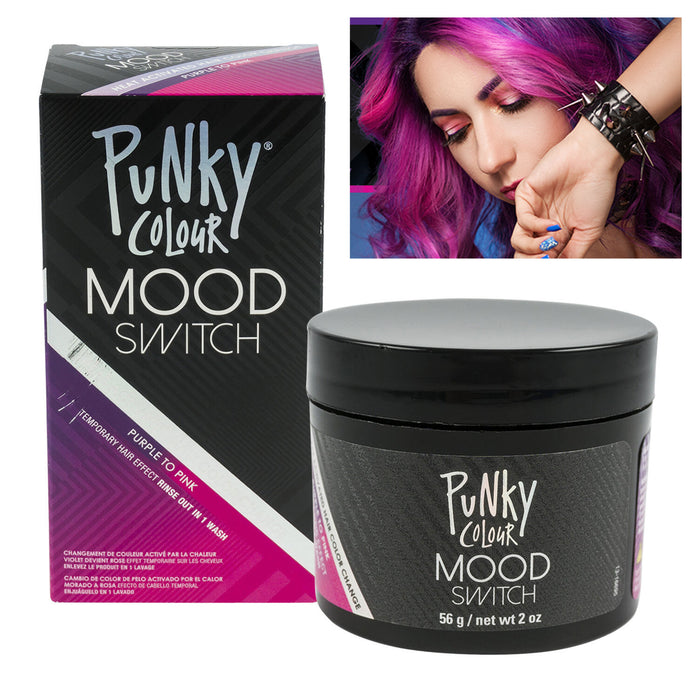 1 Pk Hair Dye Punky Colour Mood Switch Purple to Pink Temporary Coloring Rinse