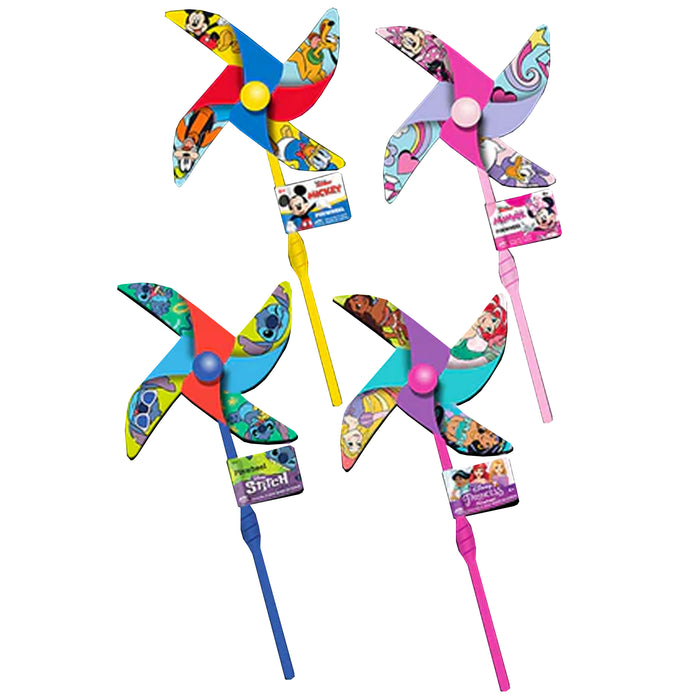 2pc Disney Character Pinwheels Yard Windmill Flower Spinner Outdoor Garden Decor