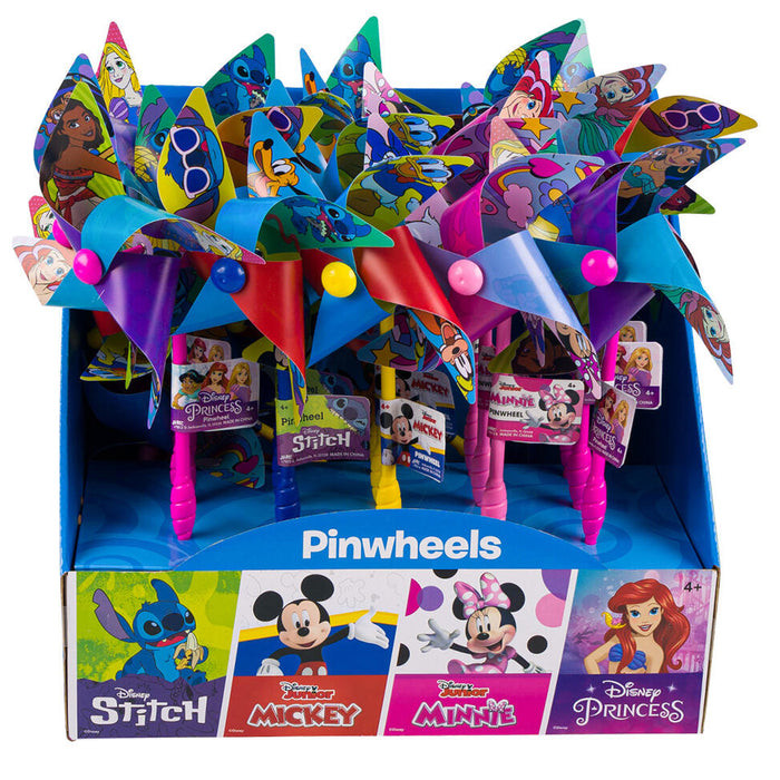 2pc Disney Character Pinwheels Yard Windmill Flower Spinner Outdoor Garden Decor