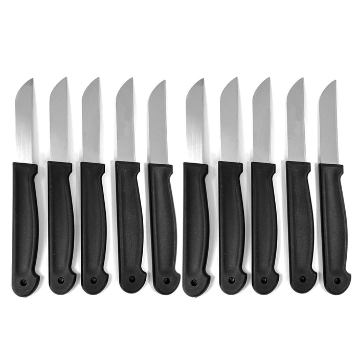 10 Paring Knife Set 6 5/8 In Stainless Steel Knife Sharp Fruit Vegetable Kitchen