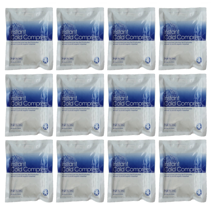 12 Pack Instant Ice Packs Bulk Cold Compress for Sprains Swelling First Aid Relief