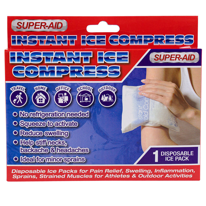 12 Pk Disposable Ice Compress Instant Cold Pack Injury Sprain First Aid Medical