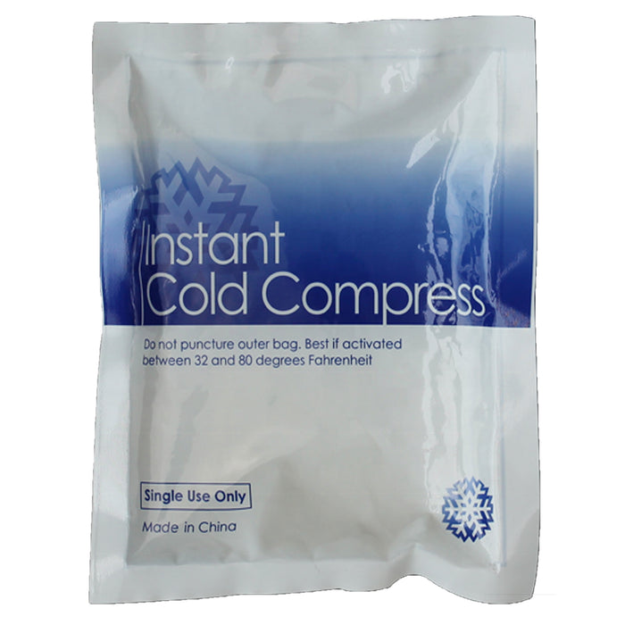 2 Pk Instant Ice Pack Cold Compress Disposable for Sprains Swelling Relief