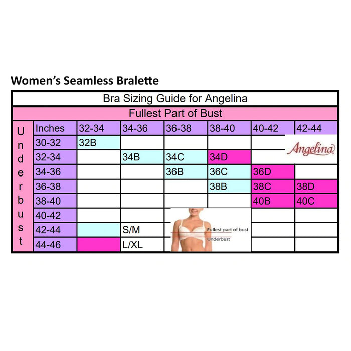 6 Womens Wireless Bralette Padded Bra Seamless Crop Top Low Back Adjustable L-XL