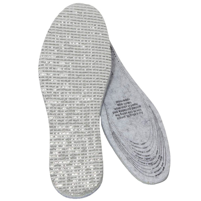 1 Pair Winter Boot Shoe Thermal Insole Foil Cushion Cut Fit Warm Foot Insert Pad